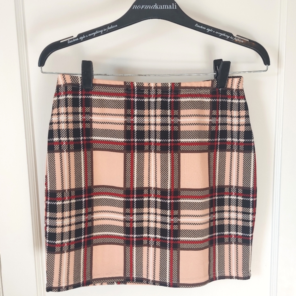 Plaid Miniskirt - Size 6/Medium
